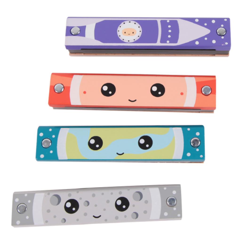 Harmonica - Kids Wooden Harmonica Set – Space Theme